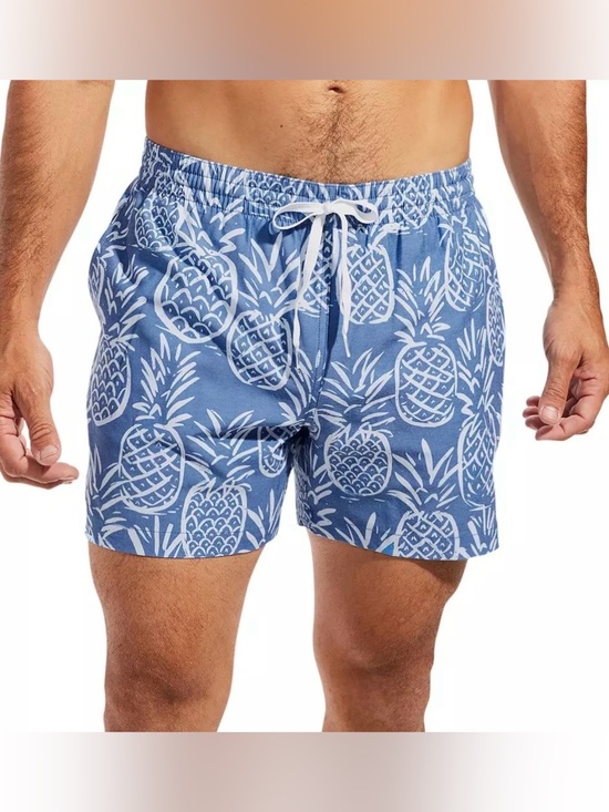 chubbies Other - Chubbies Men's Classic 5.5" Swim Trunks in  Blue Pineapple Print, Small